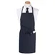 Chef Revival CL3PBIAELNV-1 Bib Apron, 26" x 31" Extra Long, 3 Front Pockets, Navy Blue, Polyester 1 image