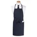 Chef Revival CL3PBIAELNV Bib Apron – 26" x 31", Navy Blue, Polyester, 3 Pockets + Pen Pocket 1 image