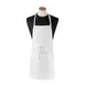 Chef Revival CL3PBIAELWH Bib Apron, 26" x 31", 4 Pockets, White Polyester, Adjustable Neck Strap 1 image