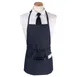 Chef Revival CL3PBIANVFP Bib Apron, 26" x 23" Long, 3 Front Pockets, Navy Blue, DuraSERV Polyester 1 image
