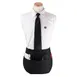 Chef Revival CL3PWACRBK-1 Reversible Waist Apron, 20-1/2" x 12", 3 Pockets, Black, Polyester 1 image