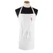 Chef Revival CLBIAWH-1 Bib Apron, 32" x 32-1/2" Long, White, Cotton/Poly Blend, Pen Pocket 1 image
