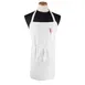 Chef Revival CLBIAWH Bib Apron, 32" x 32-1/2" Long, White, Poly/Cotton Blend, Pen Pocket 1 image