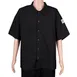 Chef Revival CS006BK-XL Cook Shirt, X-Large, Short Sleeve, Black, Poly/Cotton 1 image