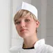 Chef Revival DRC100 Disposable Overseas Cap, One Size, Paper, White - 1 Case 1 image