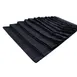 Chef Revival HBMRBK Bar Mop Towel, 16" x 27", 45 oz., Ribbed Terry, 100% Cotton, Black - 1 Dozen 1 image