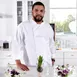 Chef Revival J002-8X Classic Chef's Jacket, 8X-Large, White, Poly/Cotton, Long Sleeve, 8 Buttons 2 image