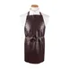Chef Revival VA Bib Apron, 26" x 28" Long, 0.4 mm Thick Waterproof Vinyl, Brown, Chemical Resistant 1 image