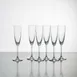 Korin GL-D106-PK - 9" (155ml) 6 oz Lead Free Crystal Champagne Flute, Stem Base, Pink, Break Resistant - 1/Pack 1 image