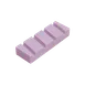 Korin HA-1075 Sharpening Stone Fixer, 6"L x 2"W x 1"H, Grooved, Flattens Water Stones, Pink 1 image