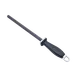 Korin HA-SRB-104 Sharpening Steel, 10"L, Black Ceramic, PP Handle, 2 Grooved & 2 Smooth Sides 1 image