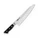 Korin HGL-HGGY-240 Gyutou Knife, 9-7/16" (24cm) Hollow, 80/20 Beveled, Forged Steel, Hardwood Handle 1 image