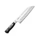 Korin HGL-HHGSA-170 Santoku Knife, 6-3/4" (17cm) Forged Hollow Edge, 440 Steel, Hardwood Handle 1 image