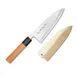 Korin HKR-G3DE-165 Ginsan-ko Deba Knife, 6-2/5" (16.5cm) Forged Steel Blade, Yew Wood Handle 1 image