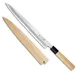 Korin HKR-SKYA-240-L Yanagi Knife, 9-7/16" (24cm) LH, Edge, Steel #2/Soft Iron Blade, Wood Handle 1 image