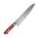 Korin HKR-TDGY-210 Damascus Gyuto Knife, 8-1/4" (21cm) V10 Steel, Burgundy Wood Handle, Beveled Edge 1 image