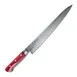 Korin HKR-TDSU-240 Damascus Sujihiki Knife, 9.4" Blade, V10 Steel, Burgundy Wood Handle 1 image