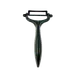 Korin HKY-PEEL Manual Vegetable Peeler, 5" L, Ceramic Blade, Resin, Black 1 image