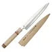 Korin HMA-KZYA-300 Masamoto Shiro #1 Yanagi Knife, 11-4/5" (30cm) C Steel, Wood Handle, Smooth Edge 1 image