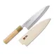 Korin HMA-SHAD-180 Deba Knife, 7" (18cm) Forged Carbon Steel & Soft Iron Blade, Magnolia Wood Handle 1 image