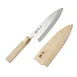 Korin HMA-SKDE-150 Masamoto Deba Knife 6" (15cm) Carbon & Iron Blade, Magnolia Wood Handle 1 image