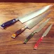 Korin HNE-BLGY-210 Gyutou Knife, 8-1/4" 21cm High Carbon Steel, Blue Bone Handle, Forged 70/30 Bevel 2 image