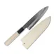 Korin HSU-HASA-180 Suisin Hayate Santoku Knife 7" (18cm) Forged Steel Wood Handle – Made in Japan 1 image