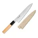 Korin HSU-WAGY-210 Inox Honyaki Gyuto Knife, 8-1/4" (21cm) Swedish Steel Blade, Yew Wood Handle 1 image