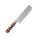 Korin HTO-HDNA-165 Togiharu Hammered Damascus Nakiri Knife 6.5" VG-10 Steel Hardwood Handle Forged 1 image