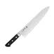 Korin HTO-INGY-270 Gyutou Knife, 10-1/2" (27cm) RH, 70/30 Edge, Forged AUS-8 Steel Blade, Wood Handle 1 image