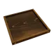 Korin IMP-08419 Cedar Square Display Riser, 6" L x 6" W x 1" H, Brown Finish, Base, 1‑Step Up to 4" 1 image
