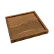 Korin IMP-08420 Yakisugi Wooden Display Riser, Square 7"x7"x1" Brown, Fits 9" Width, 4" Height, 1-2 Step 1 image