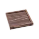 Korin IMP-08422 Cedar Square Display Riser, 6"L x 6"W x 1"H, Brown Finish, Holds Up to 4" Height 1 image