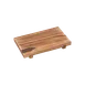 Korin IMP-08437 Display Riser, 6-3/4" L x 4" W x 1" H, Brown Wood Base, Fits KON-21411, 4" Height 1 image