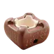 Korin KON-107 Tabletop Konro Grill, 5-1/2"L x 5-1/2"W x 4"H, Square, Clay, Red 1 image