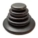 Korin KON-122-10-8 Grilling Stone, 4-1/4" dia. x 1"H, Round, Petalite & Cordierite, Ishiyaki 1 image