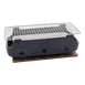 Korin KON-128-32 Konro Grill, 12-3/4"L x 6"W x 4-1/4"H, Insert, Base, Oven/Stove Safe, Black Ceramic 1 image
