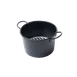 Korin KON-ST-101-27 Charcoal Starter Pan, 11" dia. x 7"H, Round, Cast Iron, Black 1 image