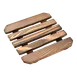 Korin NR-360-13 Base Only Tabletop Grill Stove, Square, 5"L x 5"W x 1/2"H, for Konro Grill, Wood 1 image