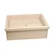 Korin NR-575 Sushi Neta Tray, 14"-1/4 x 11"-1/4 x 4"-1/2 Wood Base, Stainless Steel Pan & Cover 1 image