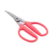 Korin TK-1109 Seafood Scissors, 3-1/2"W x 7"L, Curved Blades, Red Handles 1 image