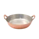 Korin TK-1160 Tempura Pot, 10-1/2" dia. x 2-1/2"H, Round, Double Handle, Copper 1 image