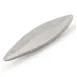 Korin TK-158-02 Oval Hammered Stainless Steel Boat Plate, 15.75" Diameter, China Dinnerware 1 image