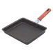 Korin TK-301-06 Omelet Pan, 8-1/2"L x 9-1/4"W, Teflon-Coated Aluminum with Steel Bottom, Handle 1 image