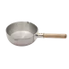 Korin TK-302-01-21 Sauce Pot, 3 Qt 8-1/4" Dia. x 3-1/10" H, Aluminum, Pour Spout, Wooden Handle 1 image
