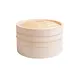 Korin TK-304-04-20 Bamboo Steamer Basket, 8" dia. x 5-1/2"H, Round, With Lid 1 image