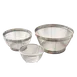 Korin TK-401-04-C Colander Set, 3-Piece Stainless Steel, Dishwasher Safe, Sizes 6"W, 7-1/2"W, 9-3/5"W 1 image