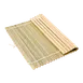 Korin TK-601-07 Sushi Rolling Mat 11-7/10" x 11-7/10" Double String Triangle Bamboo Rods Oni Makisu 1 image