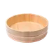 Korin TK-602-01-45 - 18" Cypress Wood Bowl, 11-Cup Rice Mixing Tub, 45 cm Dia x 4-1/2" H, Copper Rings 1 image
