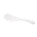 Korin TK-603-07 White Plastic Rice Spatula, 7-7/10" Long, Dimple Textured Design - Dishwasher Safe 1 image